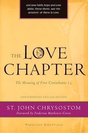 Book cover: "The Love Chapter" by St. John Chrysostom.