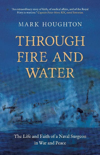 Blue book cover, "Through Fire and Water".