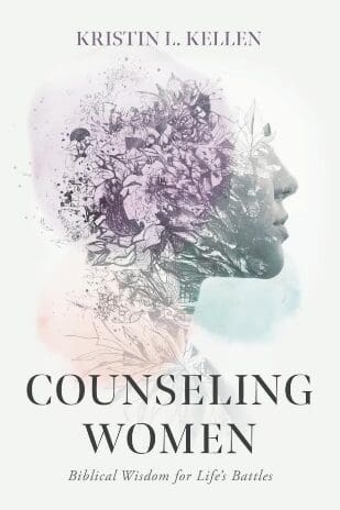 Profile silhouette with floral abstract design.