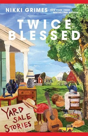 Book cover featuring vibrant yard sale artwork