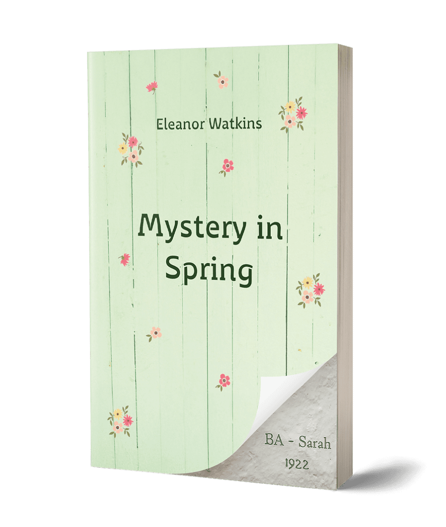 Mystery in Spring" floral design cover