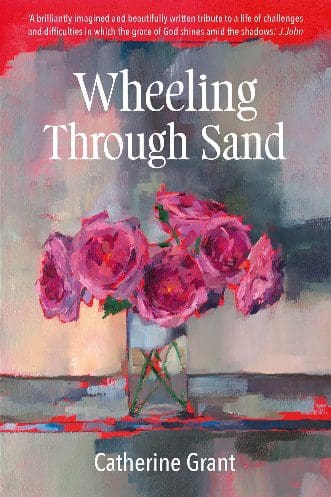 Book cover with abstract floral painting.