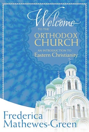Book cover with Orthodox church illustration.