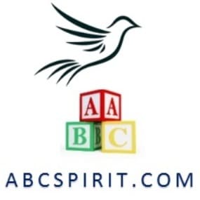 Stylized bird over colorful ABC toy blocks