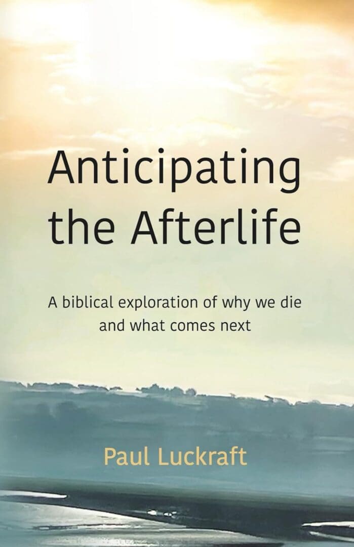 Pale sunrise book cover titled Anticipating the Afterlife